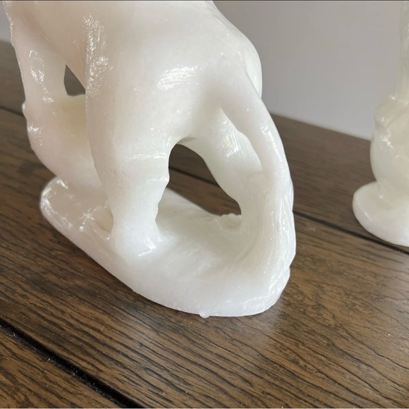 Vintage Pair of Lion Bookends Book Ends Stone Heavy Door Stop - Picture 8 of 15